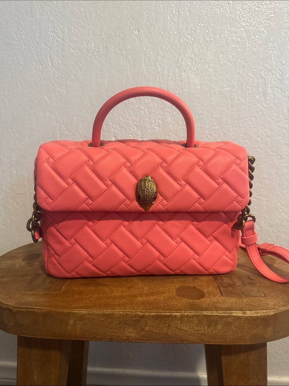 Kurt Geiger London Kensignton Top Handle Bag in Bright Pink Style 2709557109